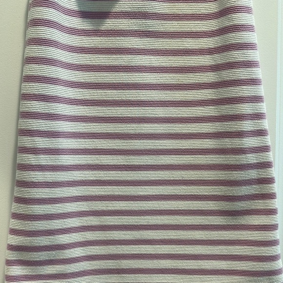 Janie and Jack Purple and White Striped Dress with Bow - Picture 6 of 6